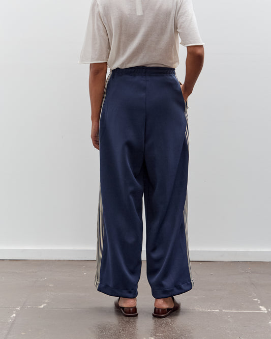 Kapital Smooth Jersey Baggy Track Pants (BannerStripe), Navy