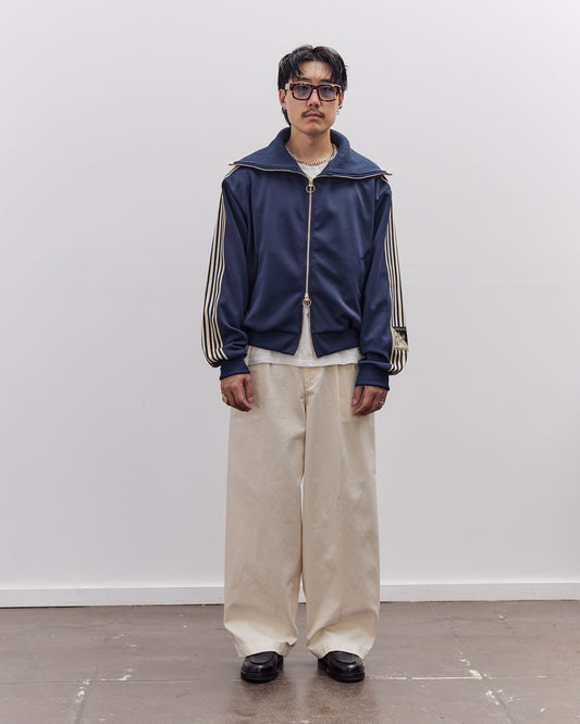 Kapital Smooth Jersey Sailor Track JKT Unisex (BannerStripe), Navy