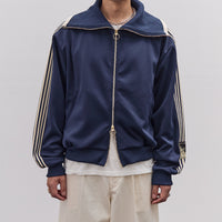 Kapital Smooth Jersey Sailor Track JKT Unisex (BannerStripe), Navy