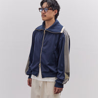 Kapital Smooth Jersey Sailor Track JKT Unisex (BannerStripe), Navy