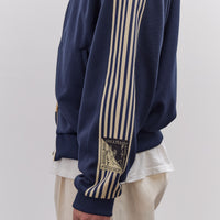 Kapital Smooth Jersey Sailor Track JKT Unisex (BannerStripe), Navy
