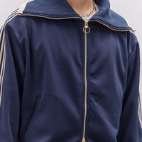 Kapital Smooth Jersey Sailor Track JKT Unisex (BannerStripe), Navy