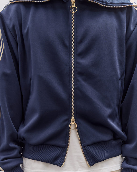 Kapital Smooth Jersey Sailor Track JKT Unisex (BannerStripe), Navy