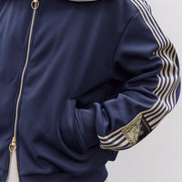 Kapital Smooth Jersey Sailor Track JKT Unisex (BannerStripe), Navy