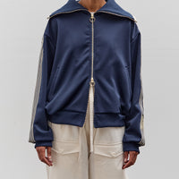 Kapital Smooth Jersey Sailor Track JKT (BannerStripe), Navy
