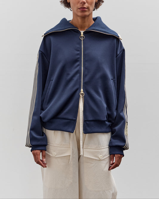 Kapital Smooth Jersey Sailor Track JKT (BannerStripe), Navy
