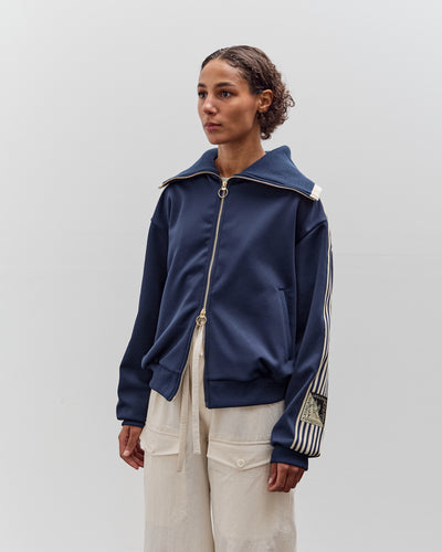 Kapital Smooth Jersey Sailor Track JKT (BannerStripe), Navy