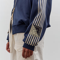 Kapital Smooth Jersey Sailor Track JKT (BannerStripe), Navy