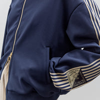 Kapital Smooth Jersey Sailor Track JKT (BannerStripe), Navy