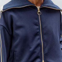 Kapital Smooth Jersey Sailor Track JKT (BannerStripe), Navy