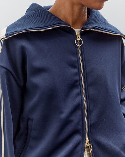 Kapital Smooth Jersey Sailor Track JKT (BannerStripe), Navy