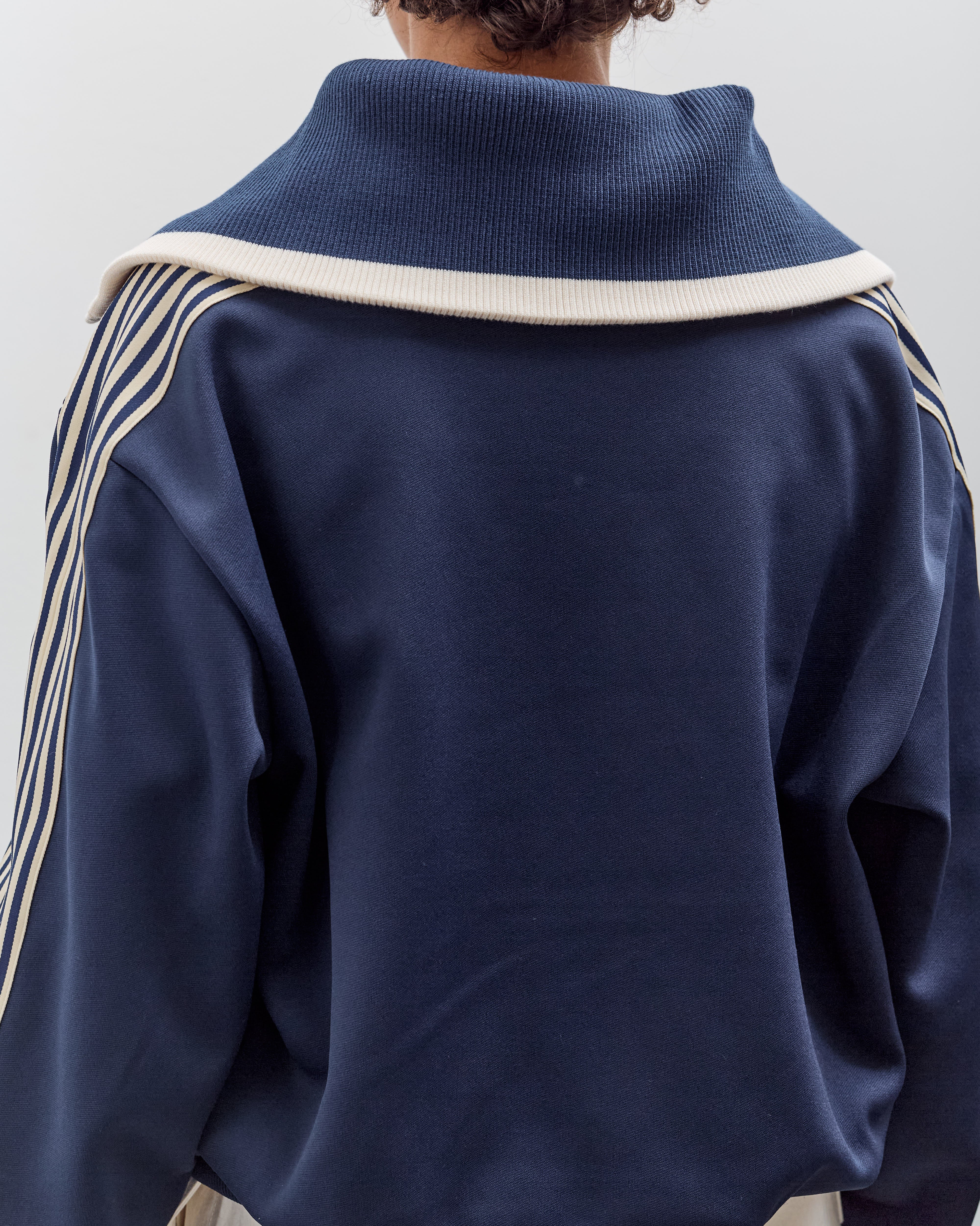 Kapital Smooth Jersey Sailor Track JKT (BannerStripe), Navy