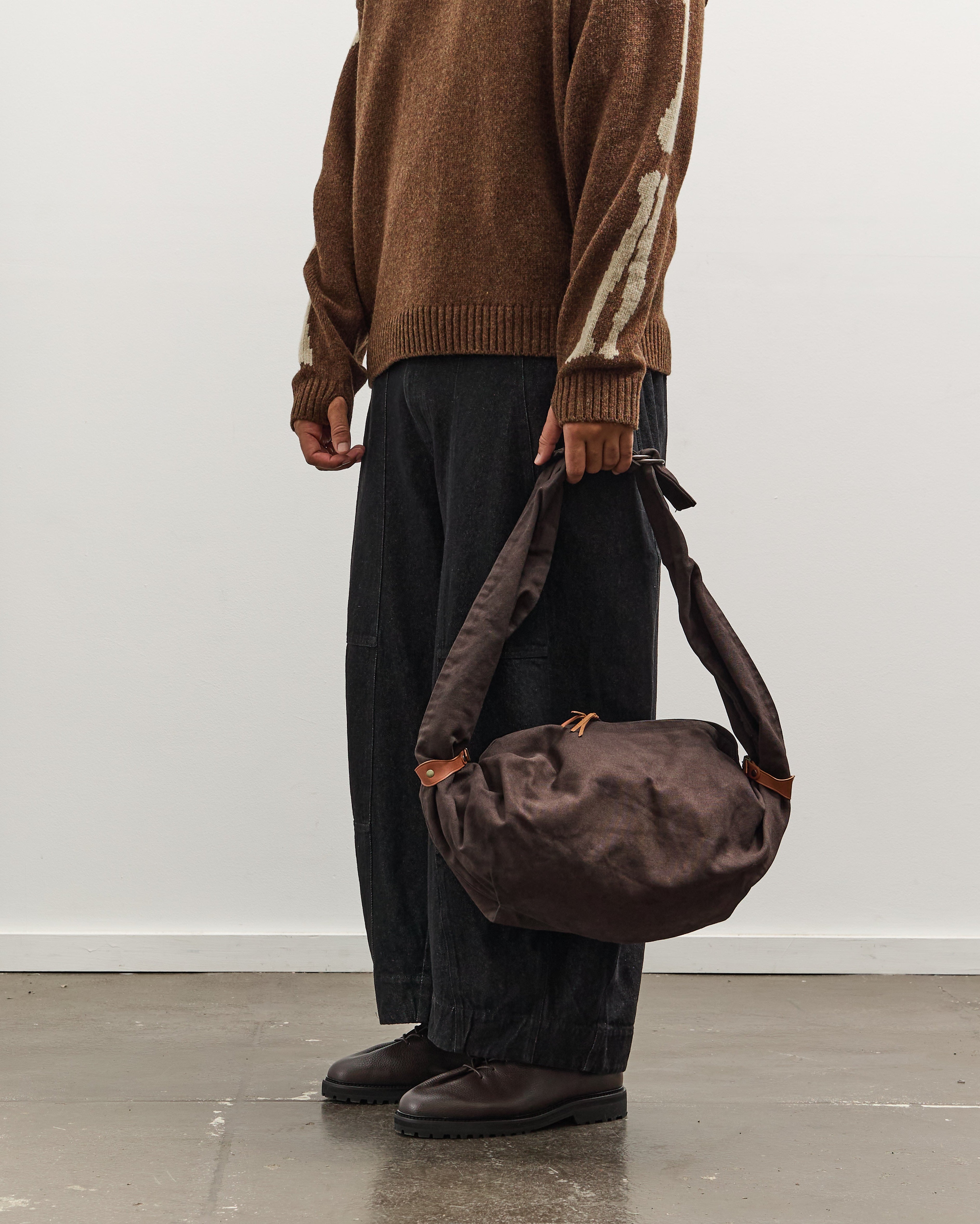 kapital スナフキン ショルダーバック Kapital #6 Canvas Snufkin Bag, Black – Glasswing