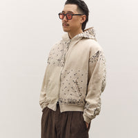 Kapital Swt Knit Bandana Bivouac Hooded Blouson, Ecru