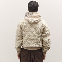 Kapital Swt Knit Bandana Bivouac Hooded Blouson, Ecru