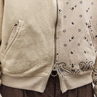 Kapital Swt Knit Bandana Bivouac Hooded Blouson, Ecru