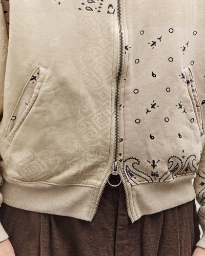 Kapital Swt Knit Bandana Bivouac Hooded Blouson, Ecru