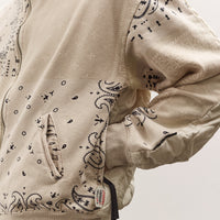 Kapital Swt Knit Bandana Bivouac Hooded Blouson, Ecru