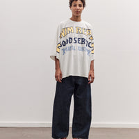 Jersey Huge-T (Denim Repair), White