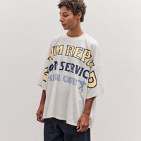 Jersey Huge-T (Denim Repair), White