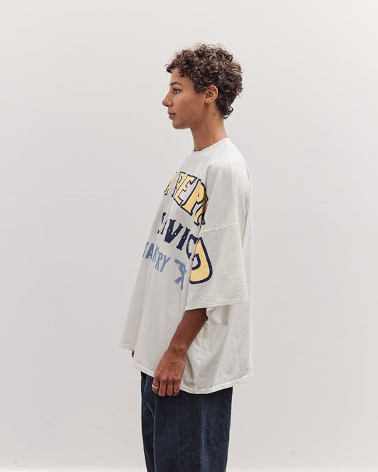 Jersey Huge-T (Denim Repair), White