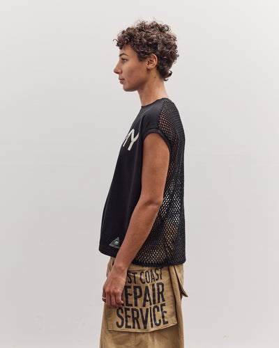 Jersey Katabira Non-Sleeve Big-T (Farmy), Black