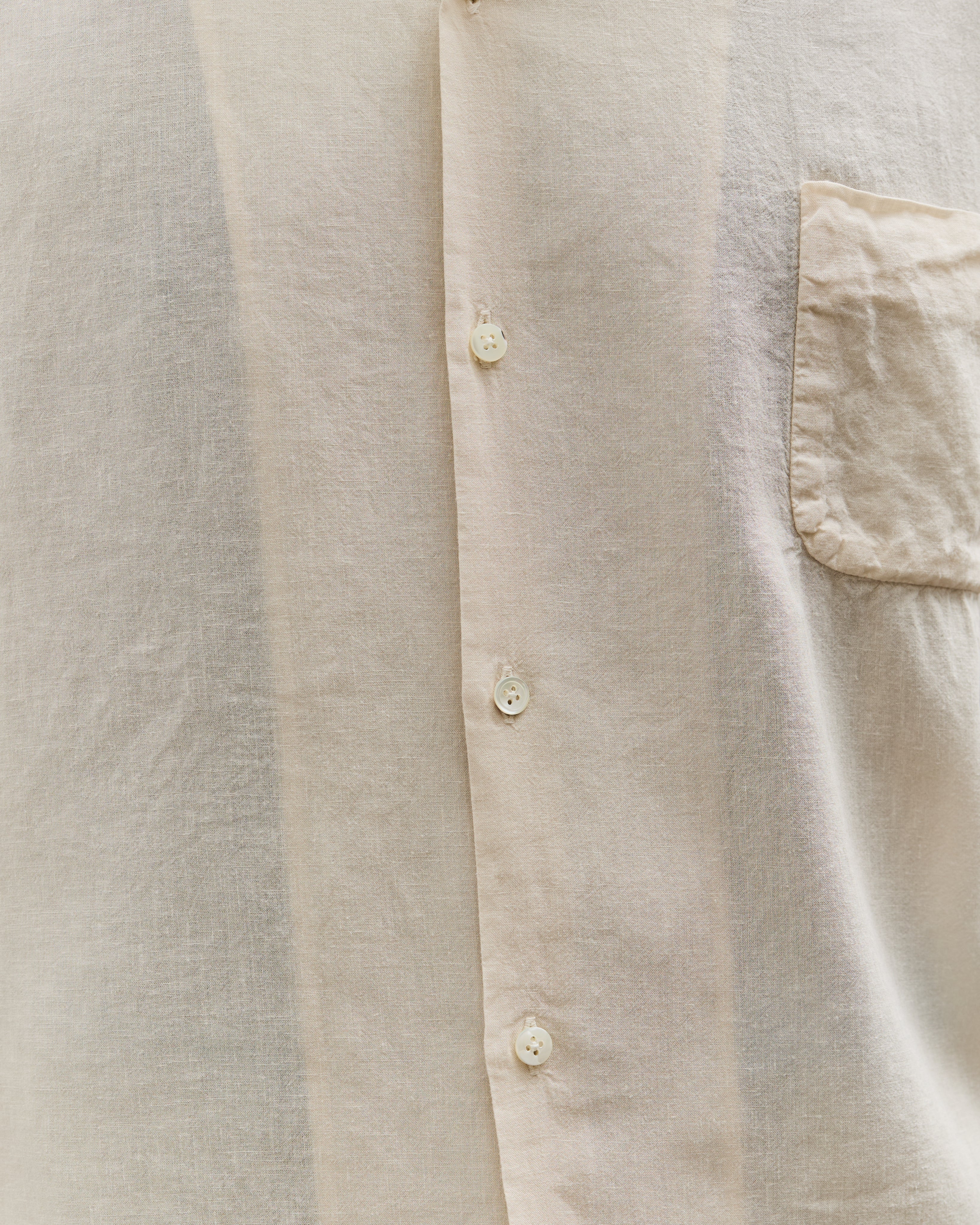 トップス old GAP Open collar linen lace s/s shirt Bamboo Linen Open Collar Short Sleeve Shirt - Beige