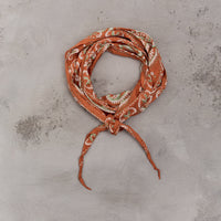 Kapital Washer Silk Neckerchief, Sambo Paisley, Orange