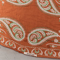 Kapital Washer Silk Neckerchief, Sambo Paisley, Orange