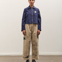 Kapital Water-Repellent Canvas CUT-OUT BATEAU Blouson, Navy