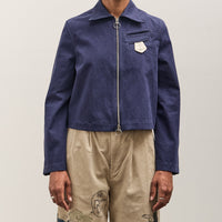 Kapital Water-Repellent Canvas CUT-OUT BATEAU Blouson, Navy