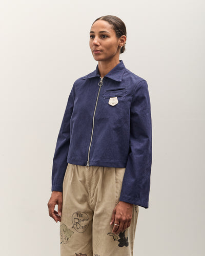 Kapital Water-Repellent Canvas CUT-OUT BATEAU Blouson, Navy