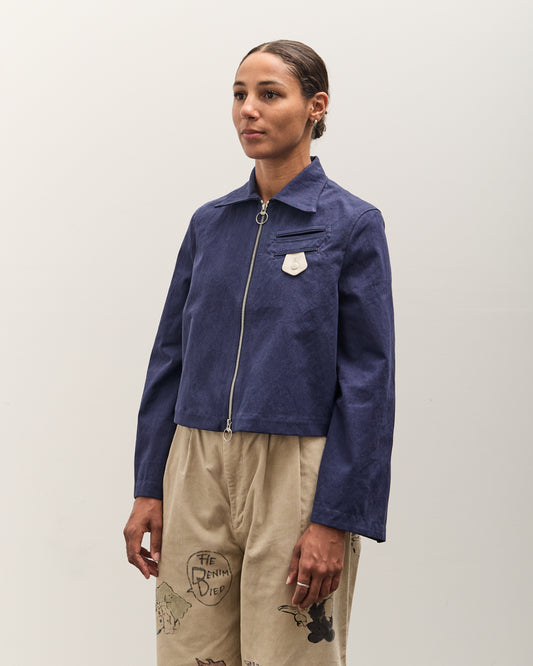 Kapital Water-Repellent Canvas CUT-OUT BATEAU Blouson, Navy