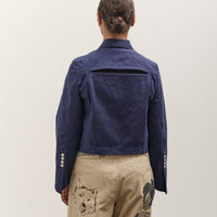 Kapital Water-Repellent Canvas CUT-OUT BATEAU Blouson, Navy