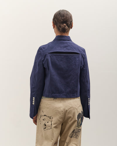 Kapital Water-Repellent Canvas CUT-OUT BATEAU Blouson, Navy