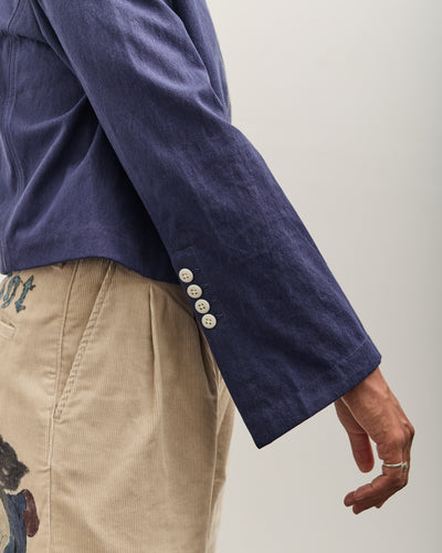 Kapital Water-Repellent Canvas CUT-OUT BATEAU Blouson, Navy