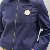 Kapital Water-Repellent Canvas CUT-OUT BATEAU Blouson, Navy