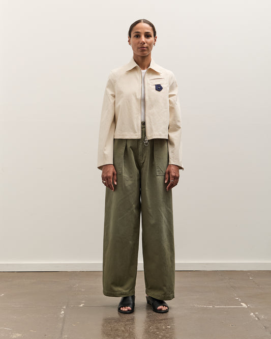 Kapital Water-Repellent Canvas CUT-OUT BATEAU Blouson, Ecru