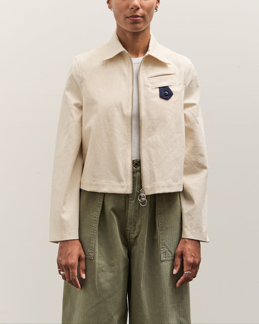 Kapital Water-Repellent Canvas CUT-OUT BATEAU Blouson, Ecru