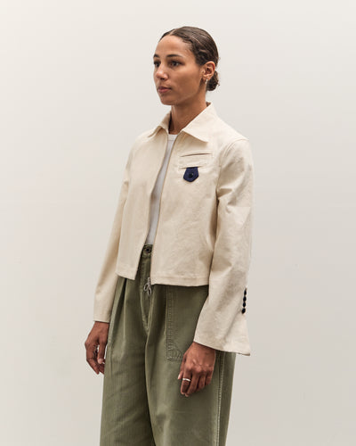 Kapital Water-Repellent Canvas CUT-OUT BATEAU Blouson, Ecru