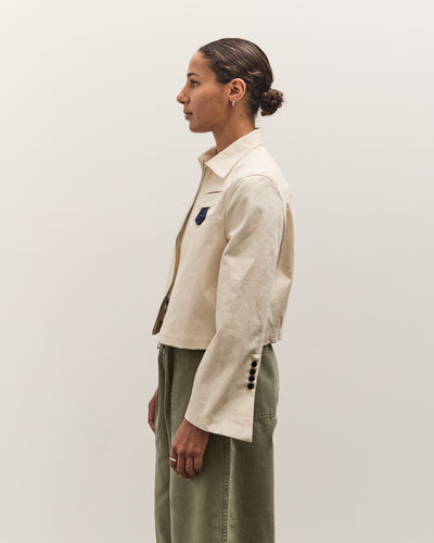 Kapital Water-Repellent Canvas CUT-OUT BATEAU Blouson, Ecru