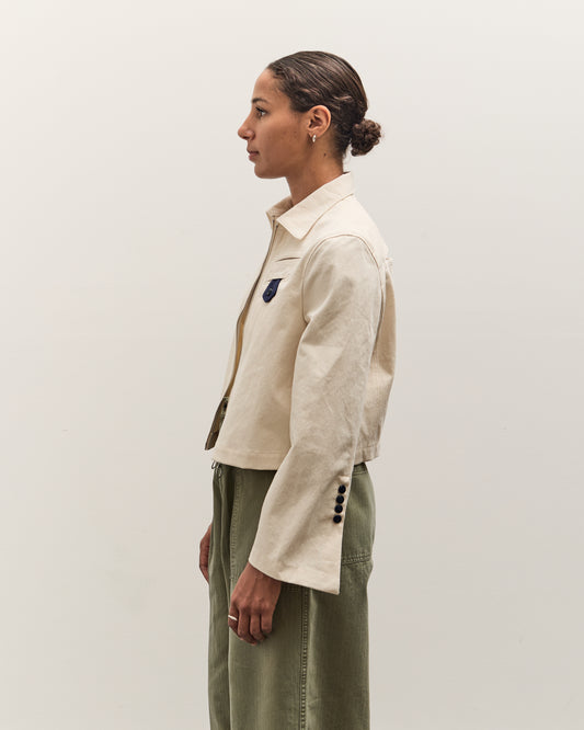 Kapital Water-Repellent Canvas CUT-OUT BATEAU Blouson, Ecru