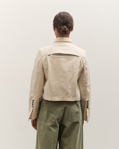 Kapital Water-Repellent Canvas CUT-OUT BATEAU Blouson, Ecru