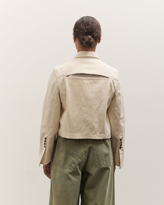 Kapital Water-Repellent Canvas CUT-OUT BATEAU Blouson, Ecru