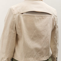 Kapital Water-Repellent Canvas CUT-OUT BATEAU Blouson, Ecru
