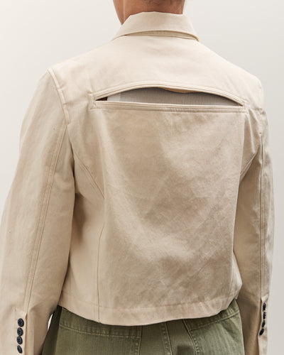 Kapital Water-Repellent Canvas CUT-OUT BATEAU Blouson, Ecru