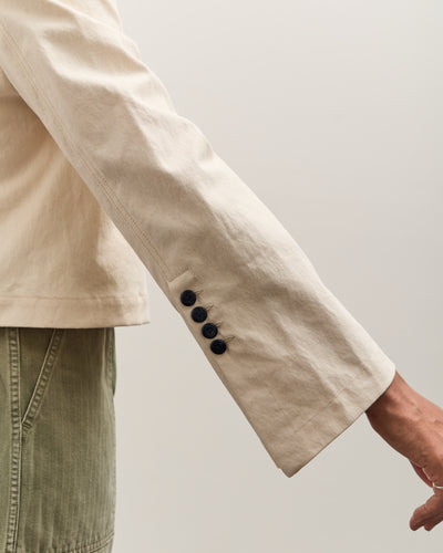 Kapital Water-Repellent Canvas CUT-OUT BATEAU Blouson, Ecru