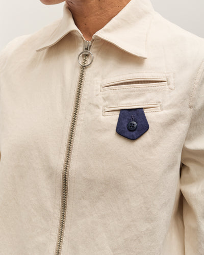 Kapital Water-Repellent Canvas CUT-OUT BATEAU Blouson, Ecru