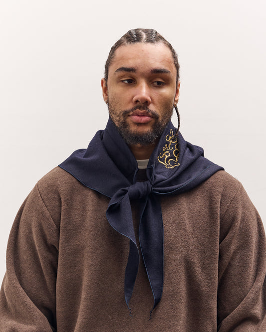 Kapital Wool Royal Babushka, Kountry Embroidery, Navy