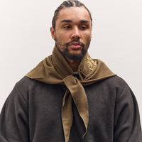 Kapital Wool Royal Babushka, Kountry Embroidery, Khaki